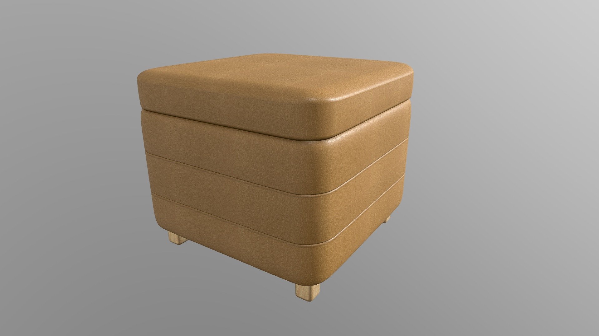 18" x 18" x 16" OTTOMAN 3D model by Villa Furniture Manufacturing
