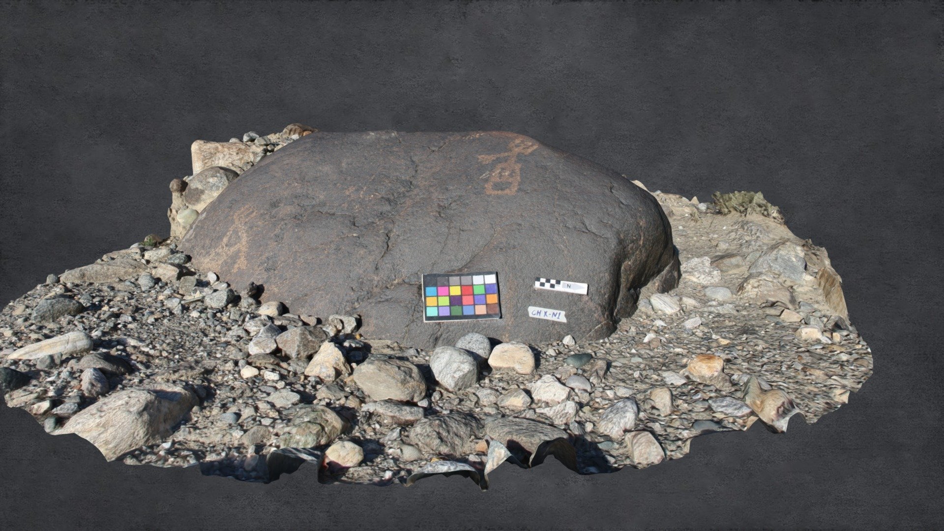 Rock Carving at Chilas-X (Rock N1) - 3D model by cvlablums [a9058c1 ...
