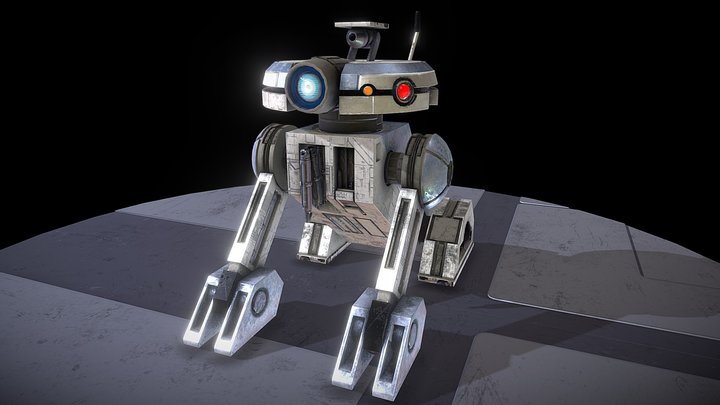 KOTOR II Astromech T3-M4 3D Model