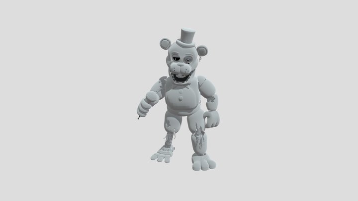 Withered Fredbear 3D Model