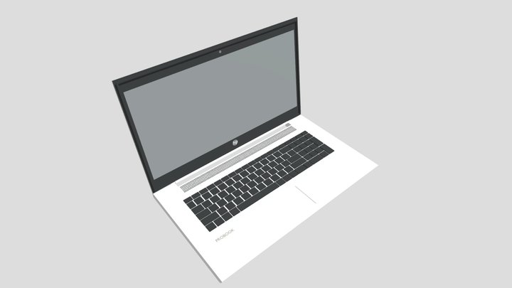 HP Laptop Low Poly – Game Ready 3D Model