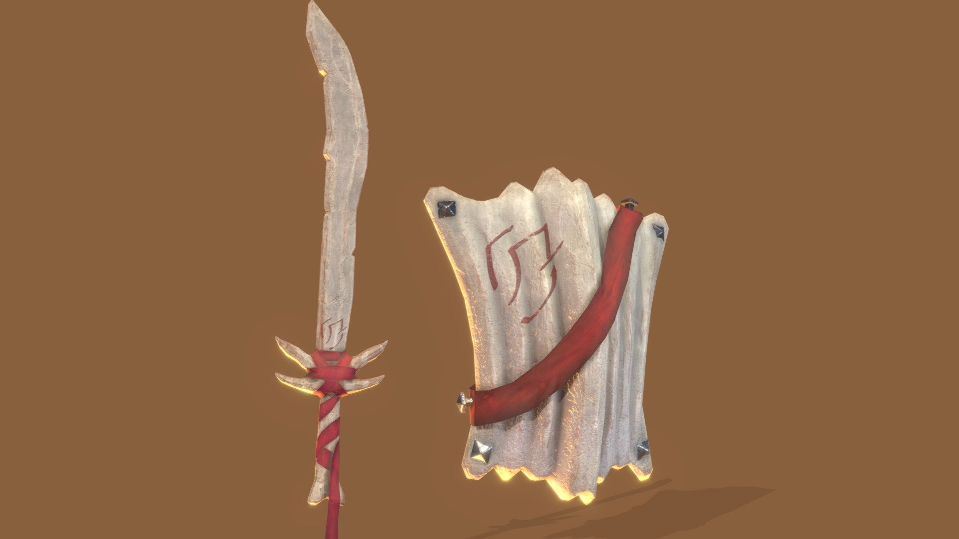 Bone Sword and Shield