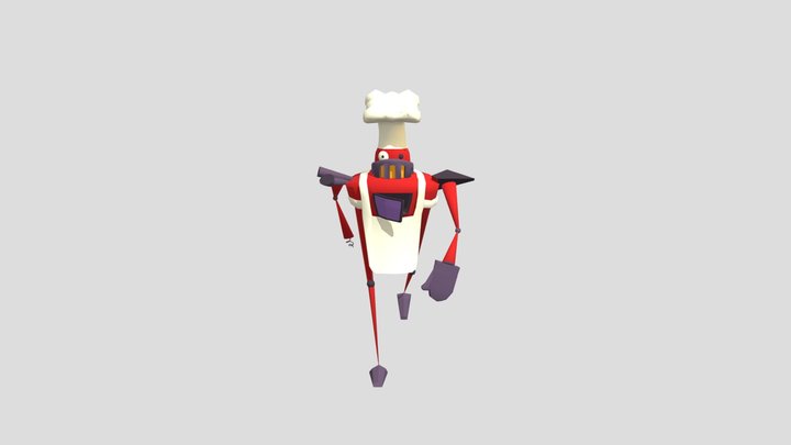 3D_ Walking_ Robot_ Daenens_ Melia 3D Model