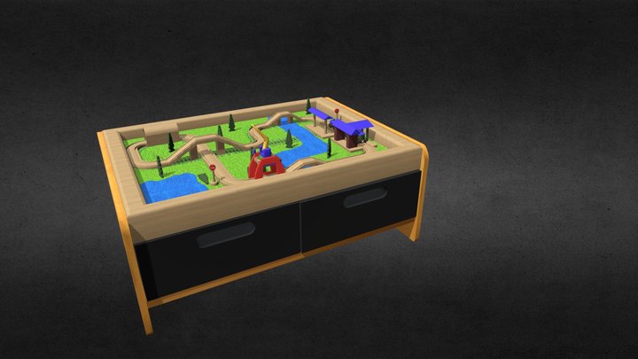 Train Set Refined 3D Model