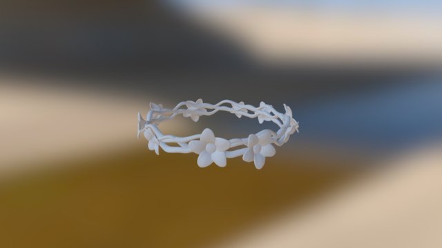 Apple Blossom Bangle2 3D Model