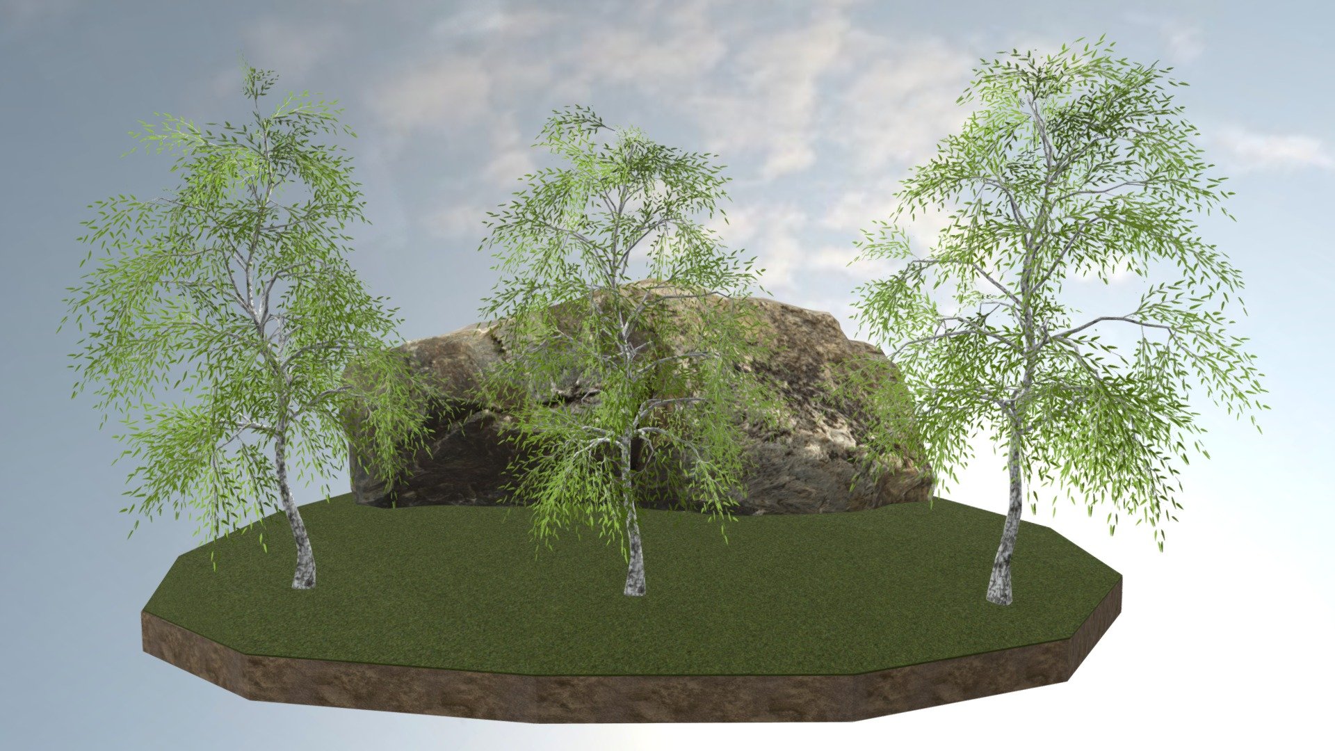 Birch Trees FREE Low Poly