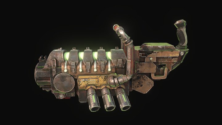 Autocannon 3D Model