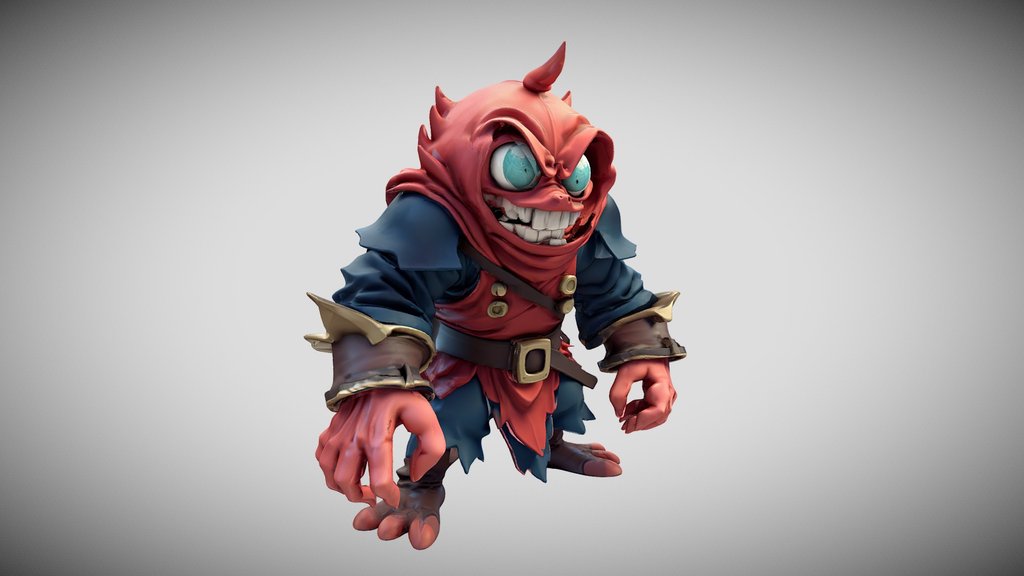 Chupacabras Lowpoly Handpainted