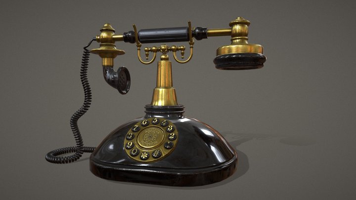 Toscano PM1920 vintage telephone 3D Model