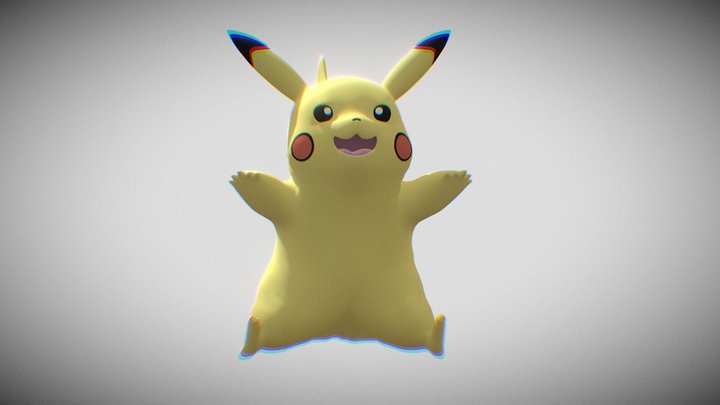 0025 Pikachu 3D 3D Model