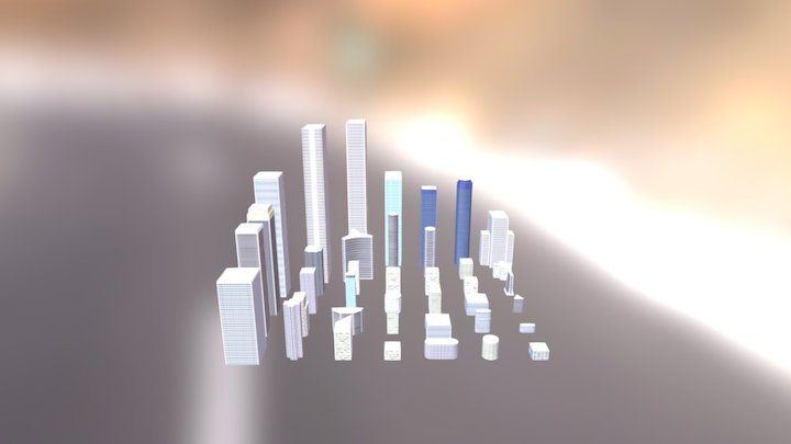 Skyscraper City Pack Day 01 3D Model