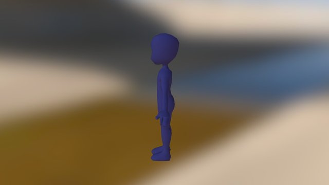 Low Poly RPG Character 3D Model