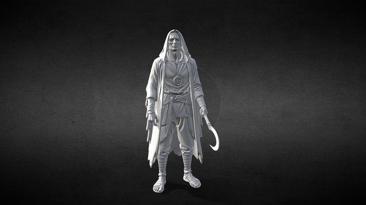 Man in hood dnd 3d print – Free 3D Model STL