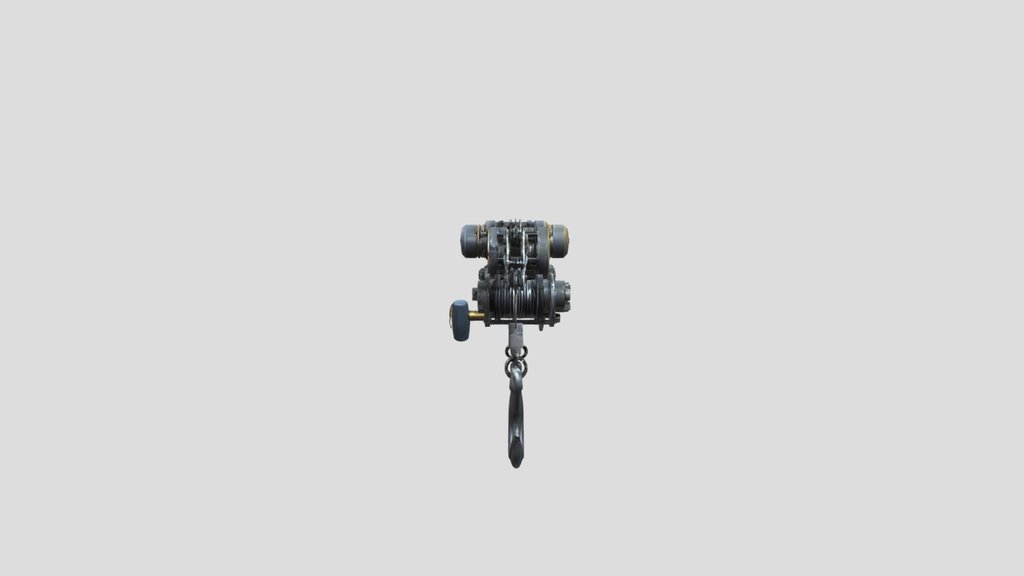 Mechanical crane with hook