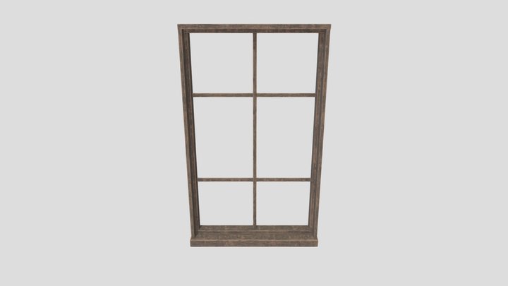 Wild West Theme Small Window *No Glass* 3D Model