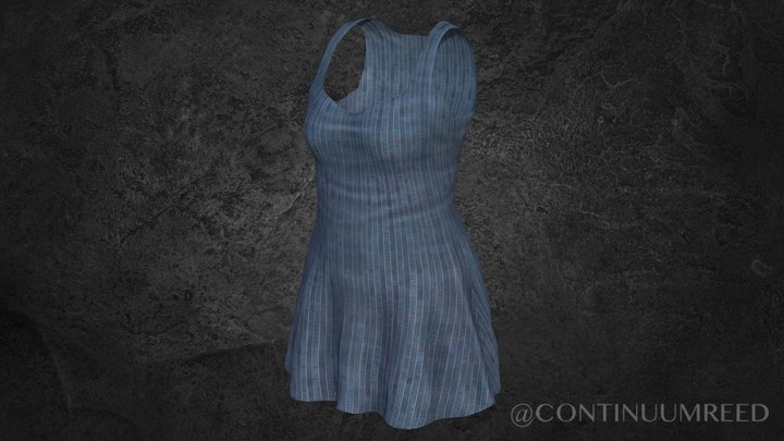Dress: Rose - Game-Ready 3D Model