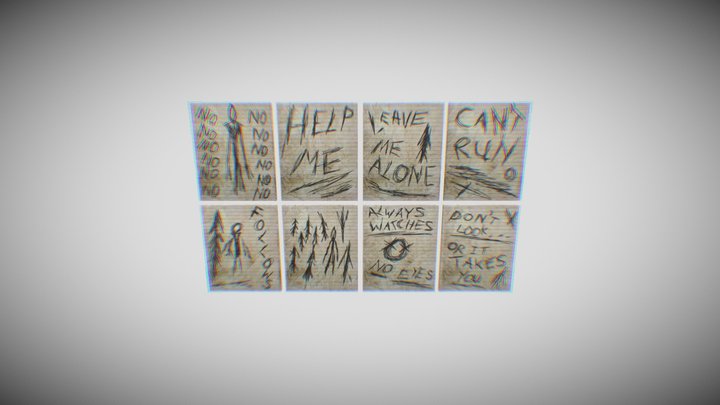 slenderman pages 3D Model