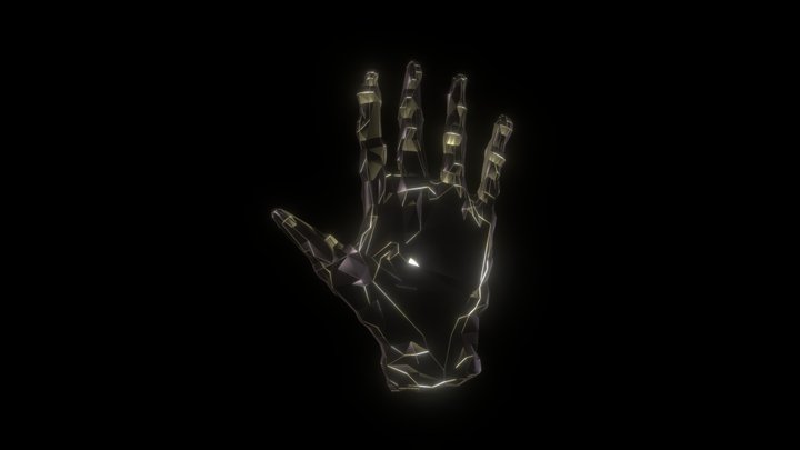 Procedural futuristic hand 3D Model