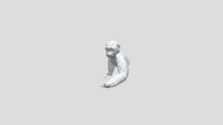 old lethal ape monster (GLITCHED ANIMATION) 3D Model