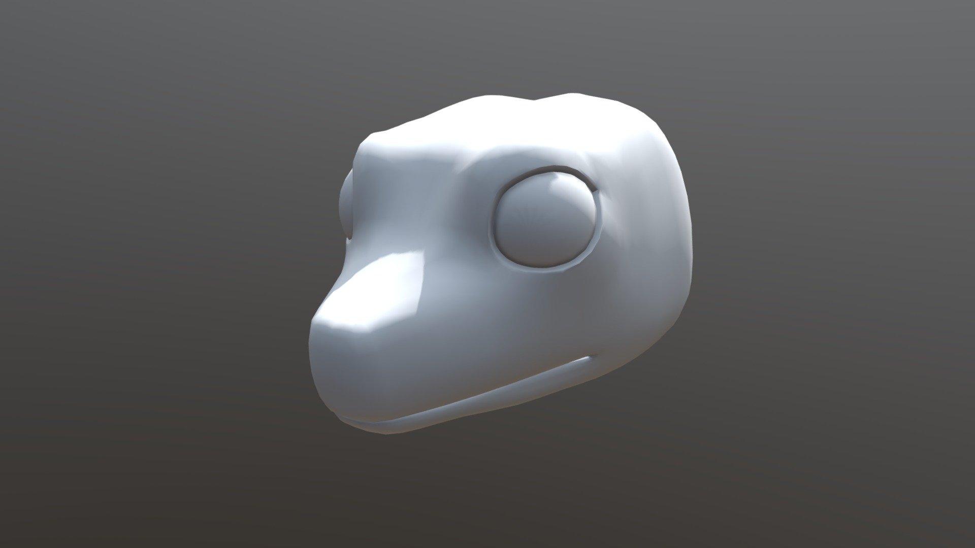 Gecko head lowpoly