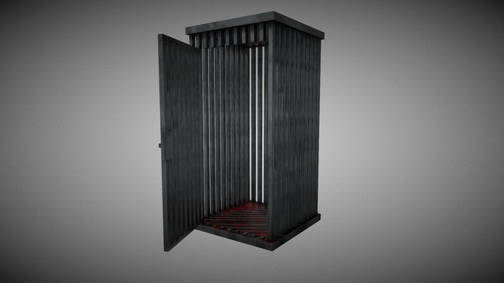 Tall Cage Open 3D Model