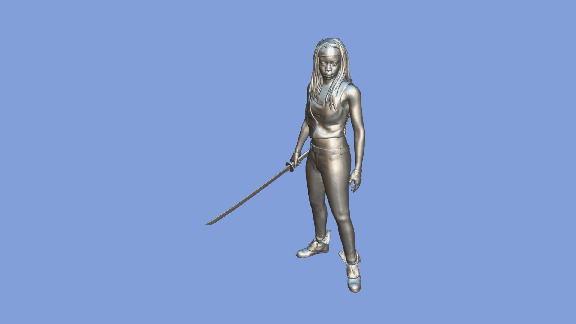 Michonne  Walking Dead — Sketchfab embed 3D viewer