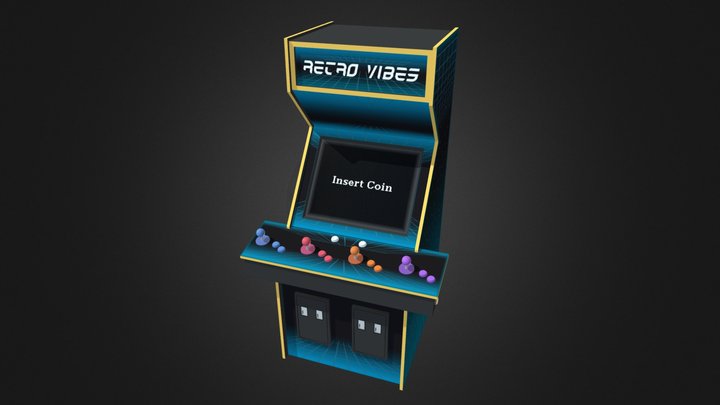 Arcade Machine - 4 Players 3D Model