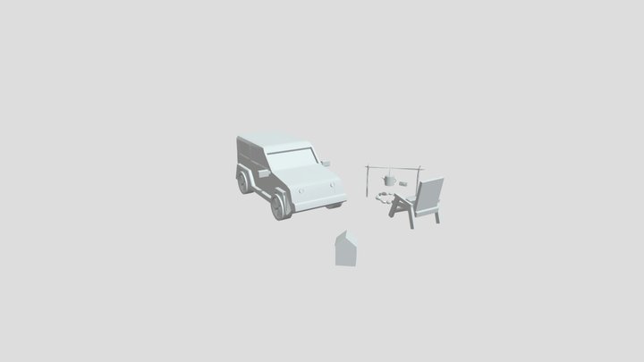 Eco-house-5props 3D Model