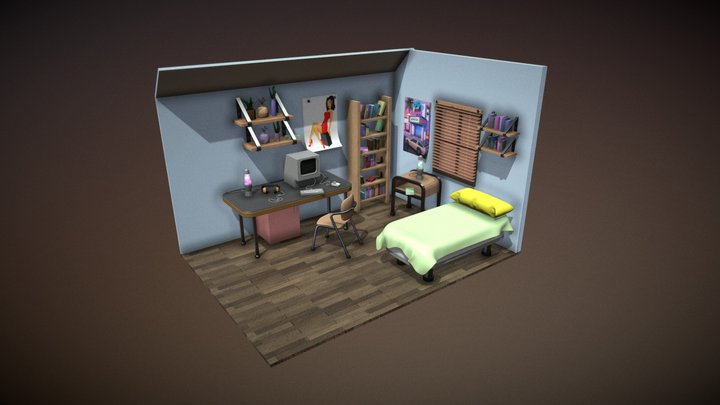 80-s room 3D Model