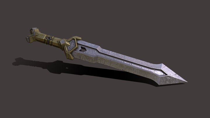 Dwarven sword 3D Model