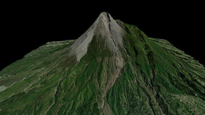 Vulcão Merapi 3D Model