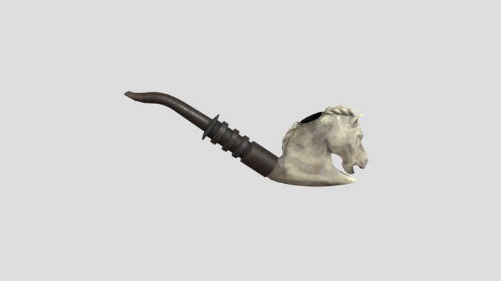 Horse shaped pipe 3D Model