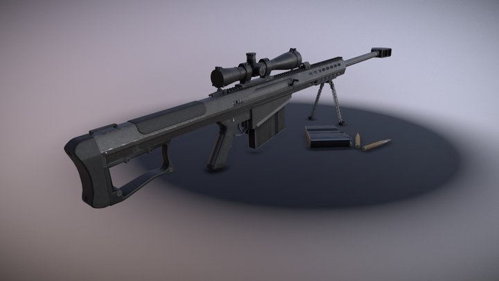 Barrett M82 3D Model