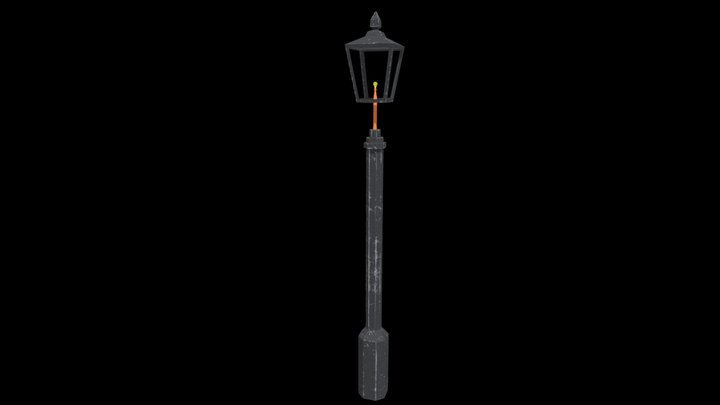 PSX Victorian Lamp 3D Model