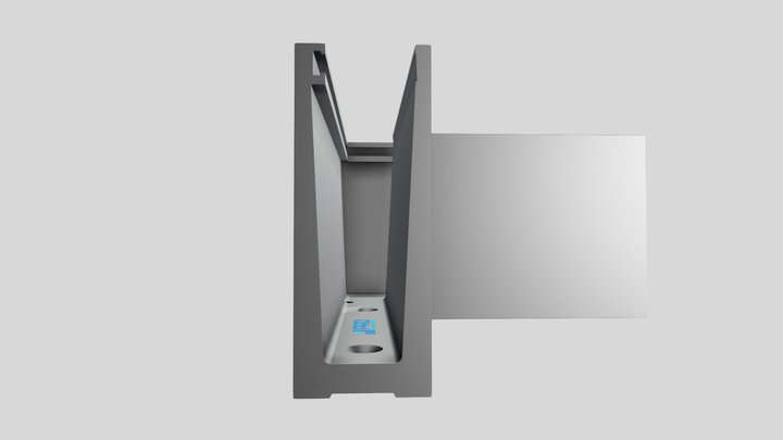 45 X 116 U Channel Corner 3D Model
