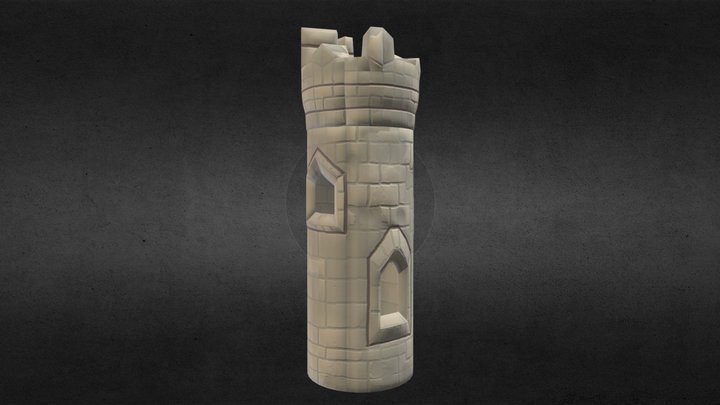 Weathered Tower 3D Model