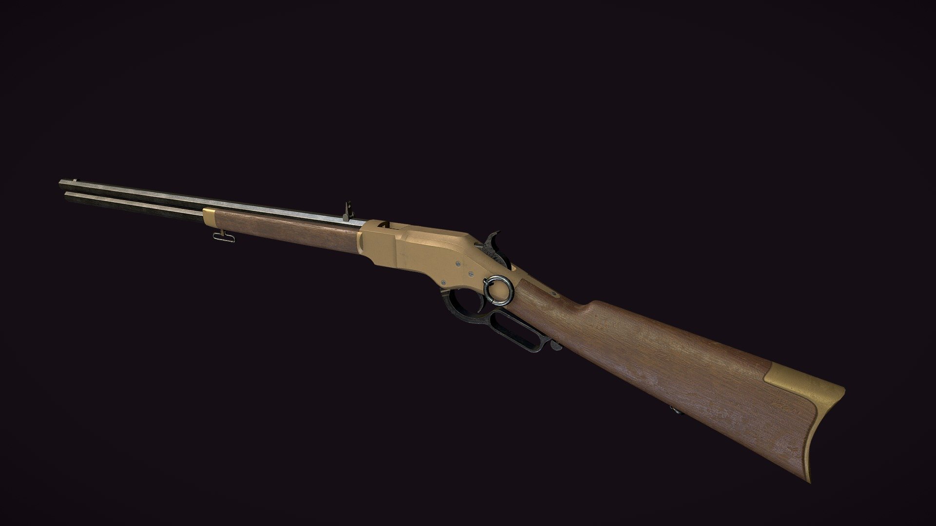 Winchester Yellowboy Rifle - 3D model by MartyBrosevelt (@mjimenez855 ...