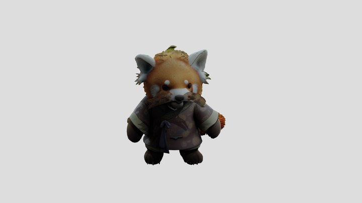 Bear Red Panda 3D Model