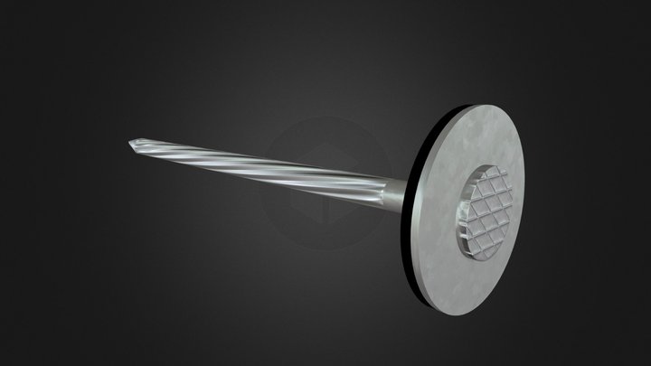 Roofing Nail 3D Model