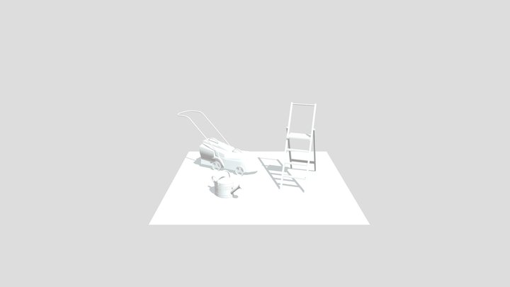 Grandma's House - 3 Simple Props 3D Model