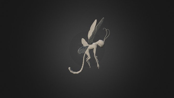 Dragonfly Creature 3D Model