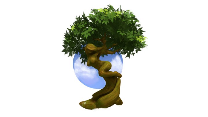 Maiden's tree 3D Model