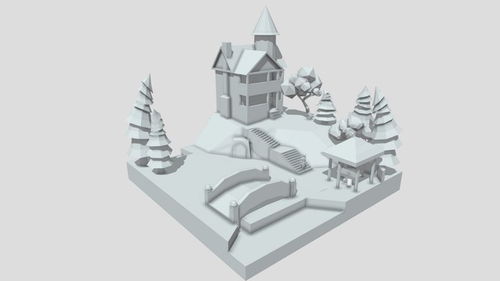 3D1_2526_GGP04E_Catan_Corneliu_DioramaHouseBlock 3D Model