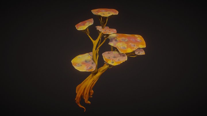 Mushroom tree 3D Model