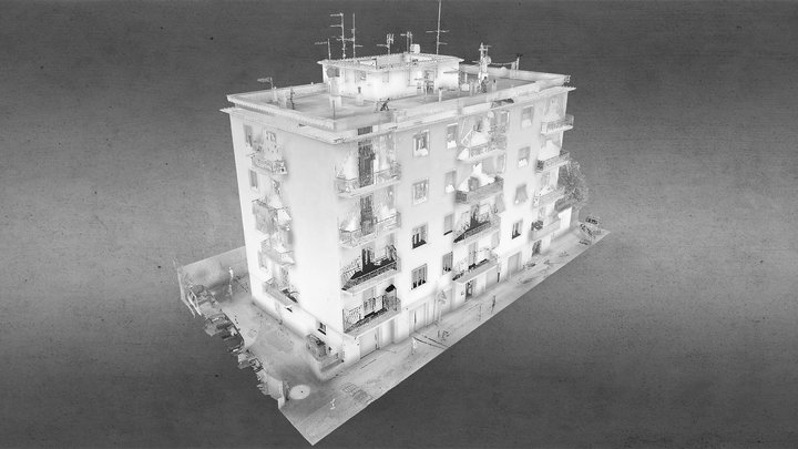 Nuvola punti condominio Viterbo 3D Model