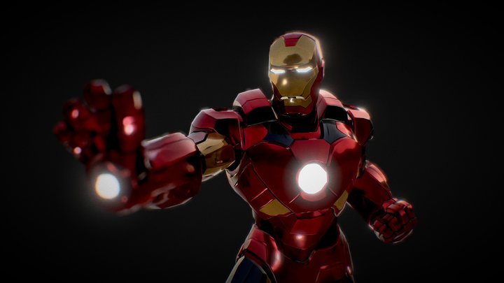Iron Man Rig 3D Model