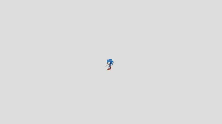 Sonic Animations 3D Model