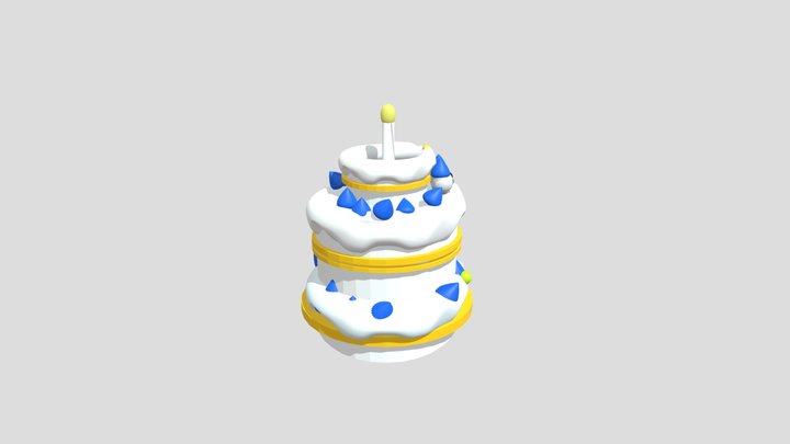 Gummibar cake 3D Model