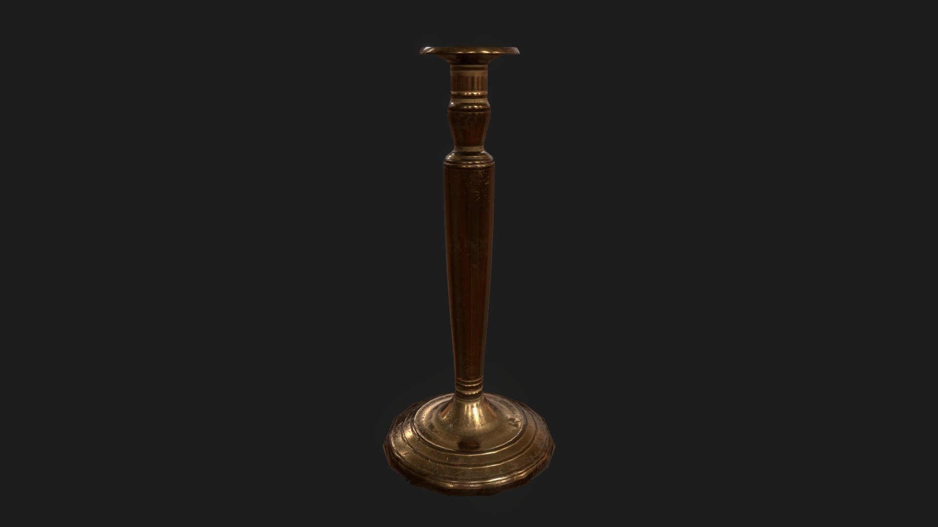 Worn Brass Candleholder - Download Free 3D model by MelonMan [a9220c7 ...