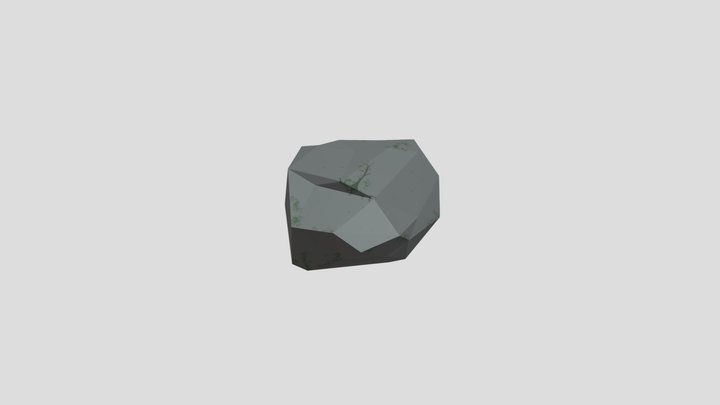 Low Poly Rock 3D Model